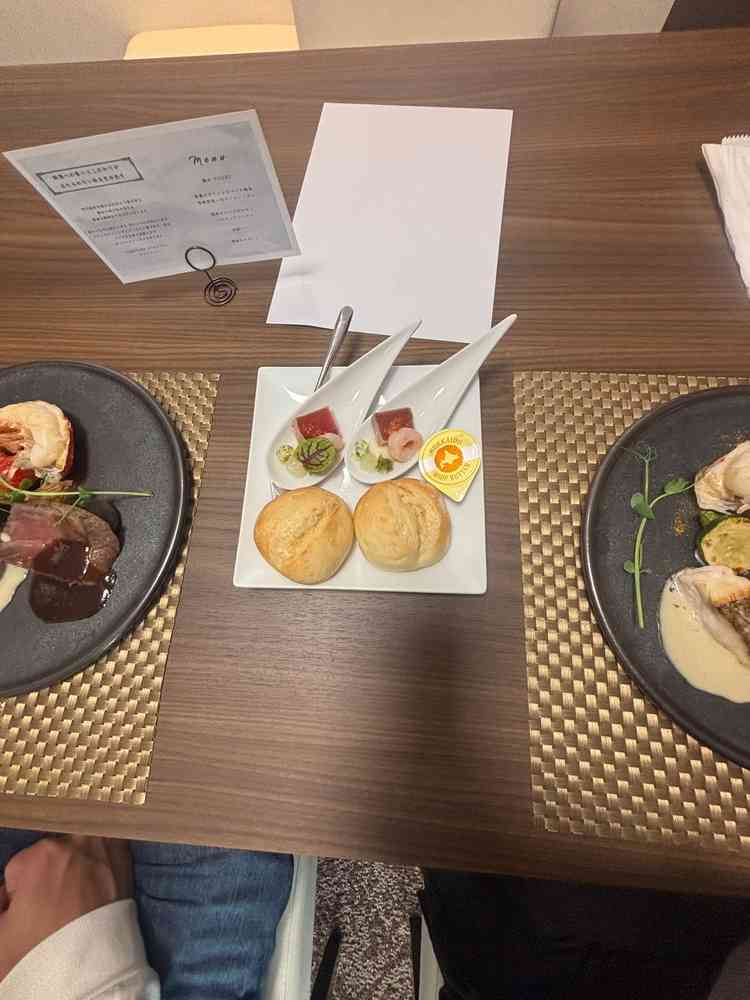 前菜です。お寿司が絶品でした！