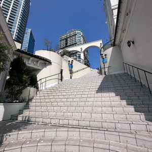 長く美しい階段がありました。