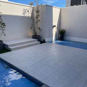 テラスも屋根付きで雨が降っても大丈夫なつくりでした