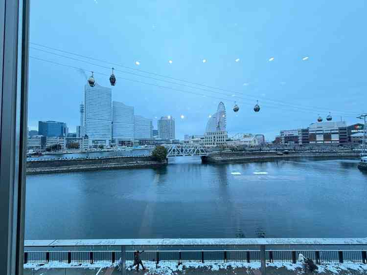 披露宴会場からの景色。