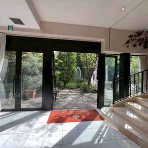 会食会場入り口（1Fロビー）