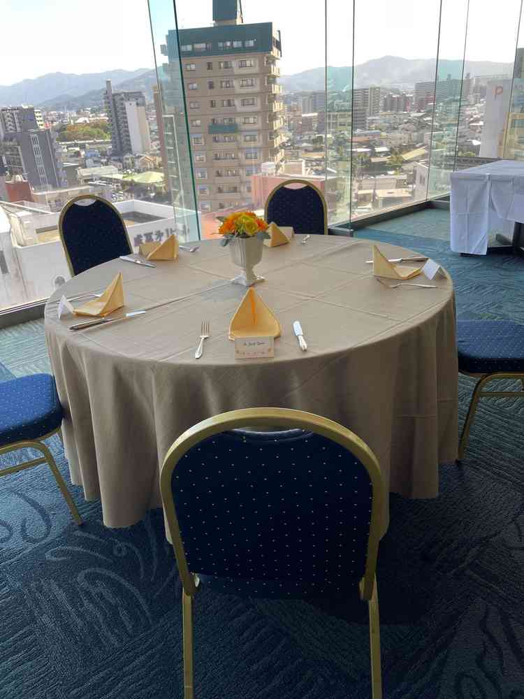 披露宴会場の模範です。