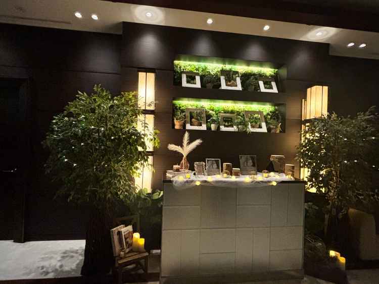 ウェルカムスペースも素敵に自由に飾れるそうです