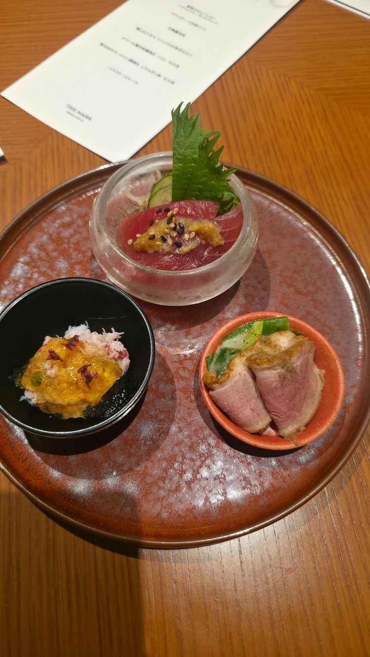 試食用の前菜。