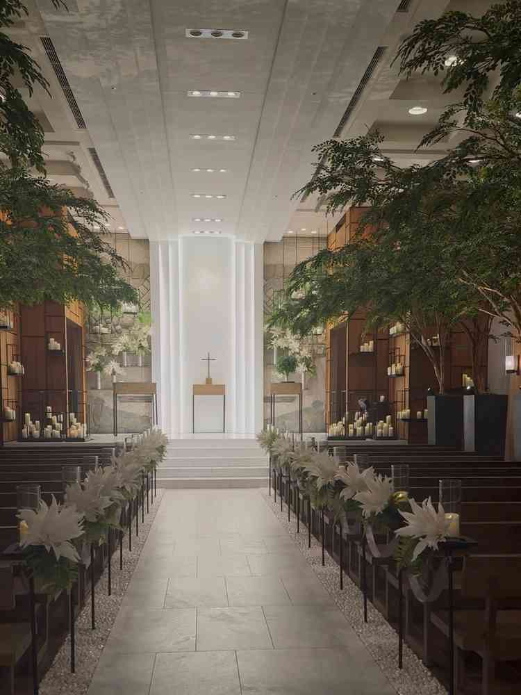 サイトに載っている写真そのままのイメージでとっても素敵なチャペルでした。