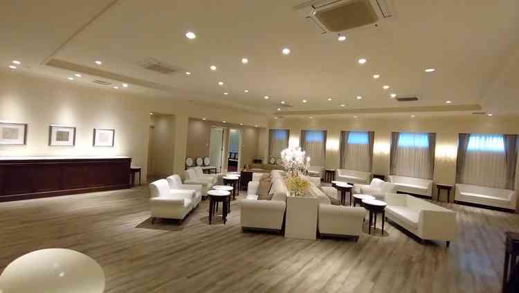 ゲストが到着して初めの待合スペースがとても広い！