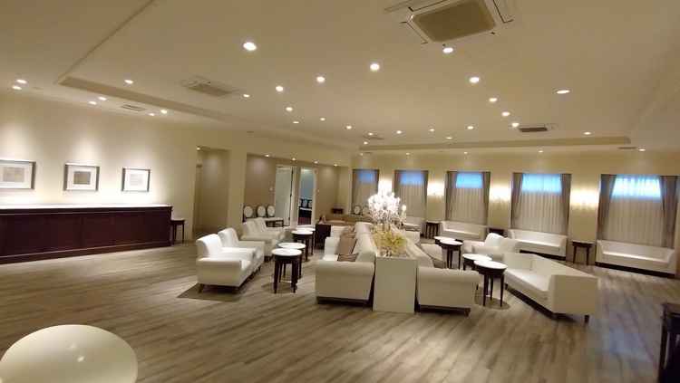 ゲストが到着して初めの待合スペースがとても広い！