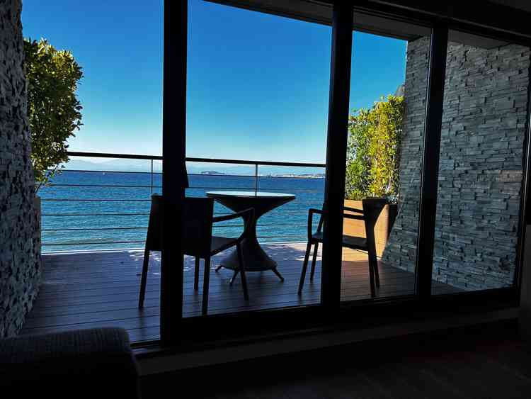 ホテルの客室からの景色