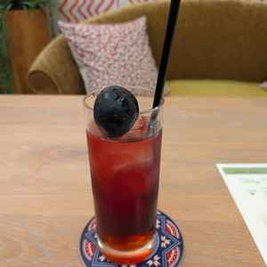 ウェルカムドリンク。季節ごとにフルーツが変わります。