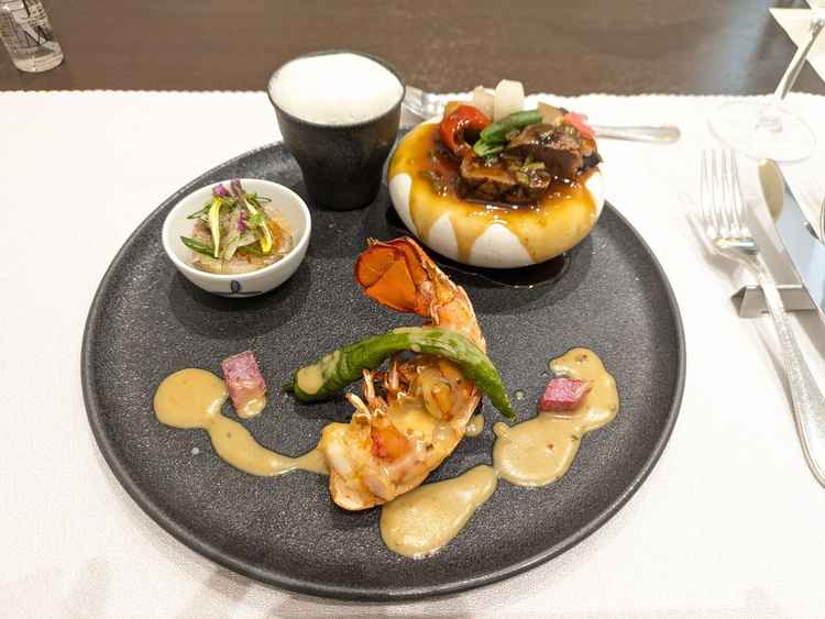 試食(新婦側)。日本食。