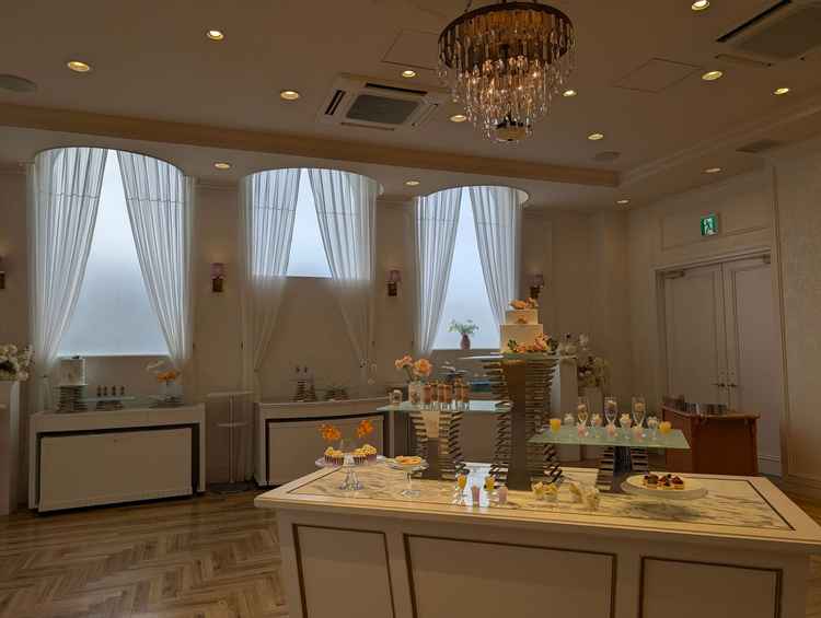 デザートビュッフェの場所です