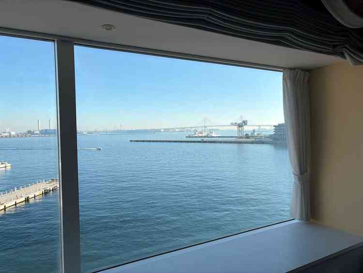 みなとみらいからの海がよく見えました