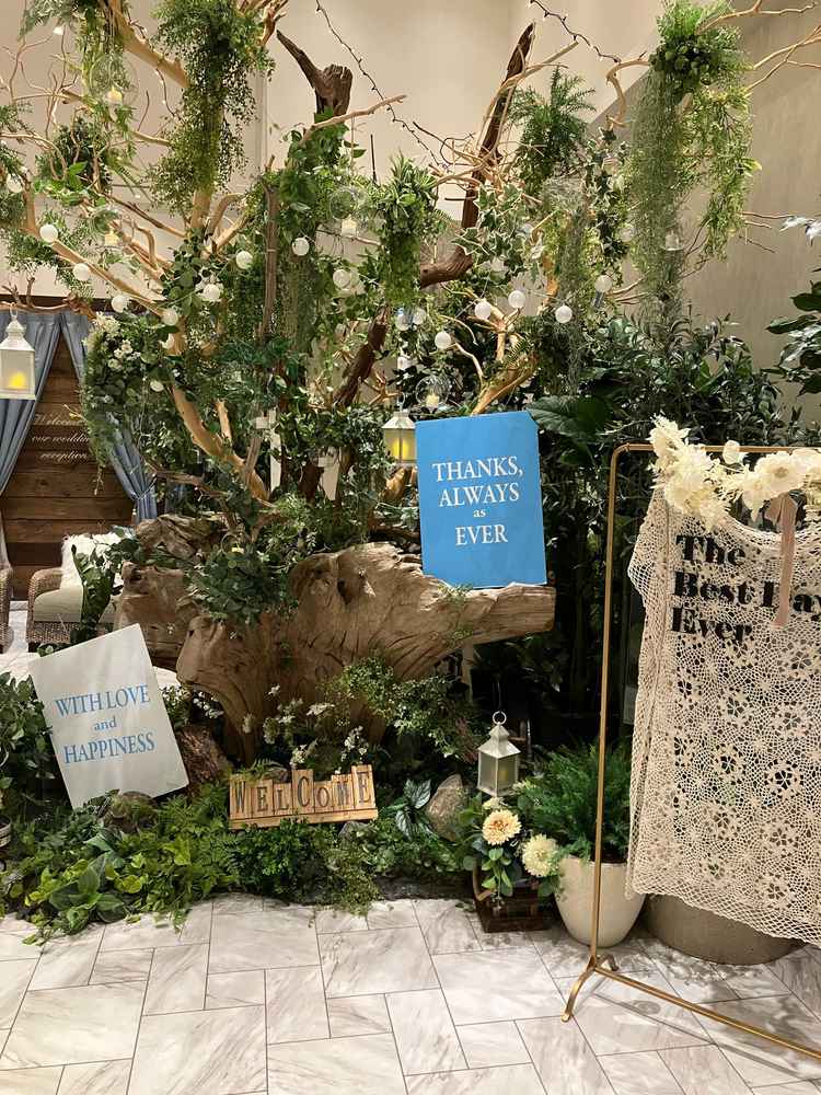 ウェルカムスペースも可愛かったです。