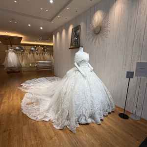 ウェディングドレス。最も高いものだそうです。