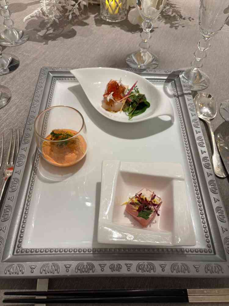 キャンバスがモチーフになっている素敵な料理！