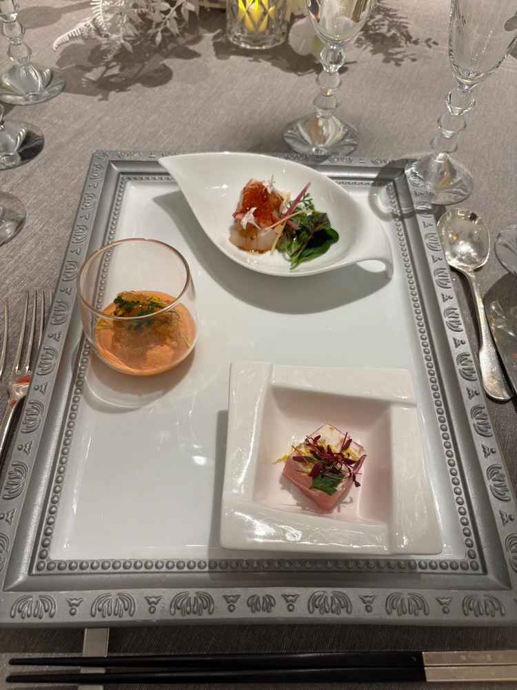 キャンバスがモチーフになっている素敵な料理！