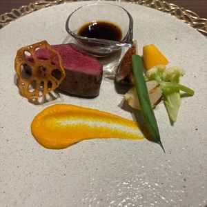 試食のお肉。お肉がとても柔らかくて美味しかったです