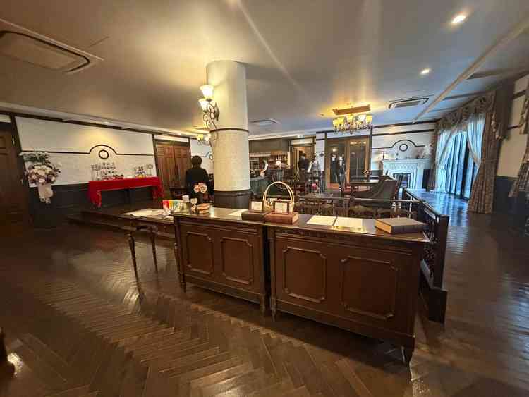 ウェルカムスペースです。自身の好きなように色んなデコレーションを持ち込んで良いとのこと。