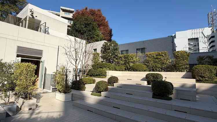 グリーンいっぱいのテラスが印象的だった。晴れた日には是非利用したいと思った。