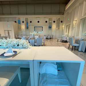 披露宴会場（新郎新婦席からみた）