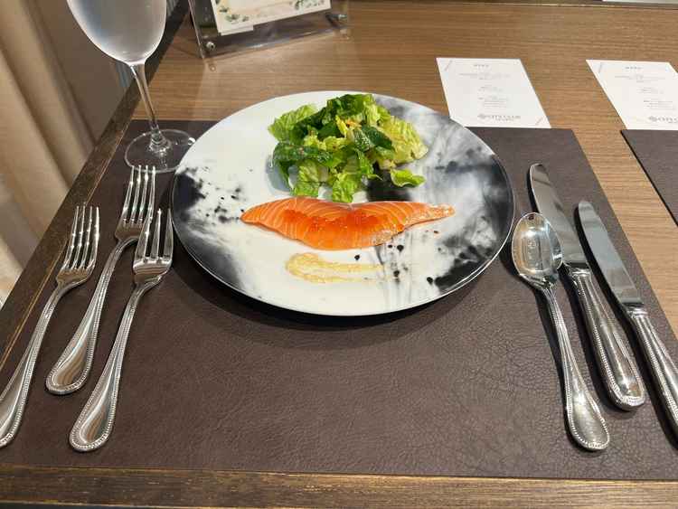 試食でいただいた前菜。クオリティが高く、試食のレベルではありませんでした。