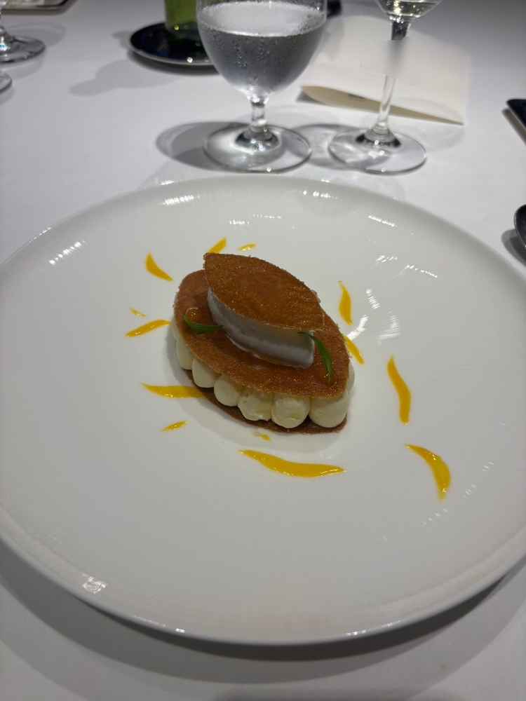 試食会のデザートです。食感が良く、見た目も印象的でゲストにも喜んでもらえそうだと思いました。