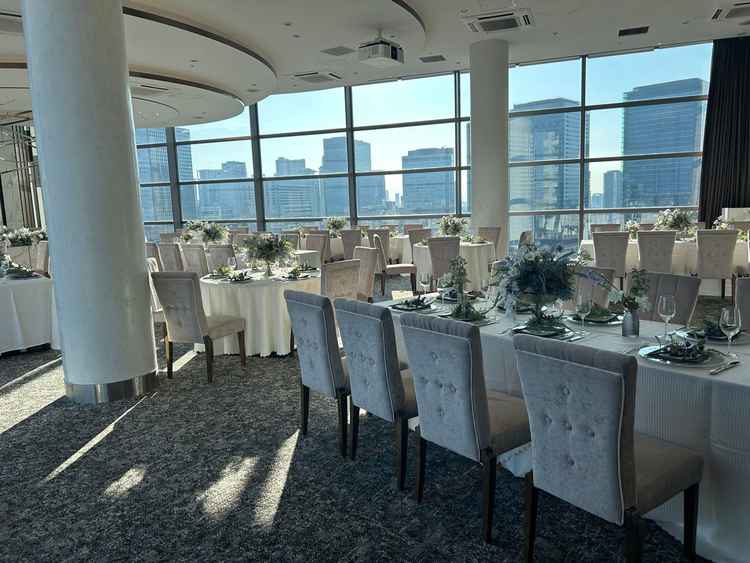 披露宴会場。12月末14:40ごろ撮影。