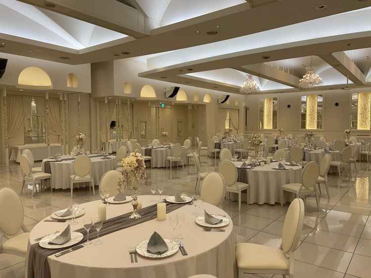 披露宴会場「シエロ」です。1番広い披露宴会場です。