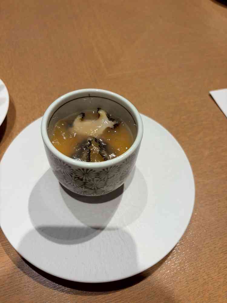試食の一般目の鮑の茶碗蒸しです。