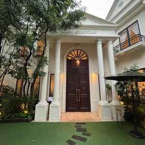 ガーデンスペース。六本木とは思えない雰囲気でした。