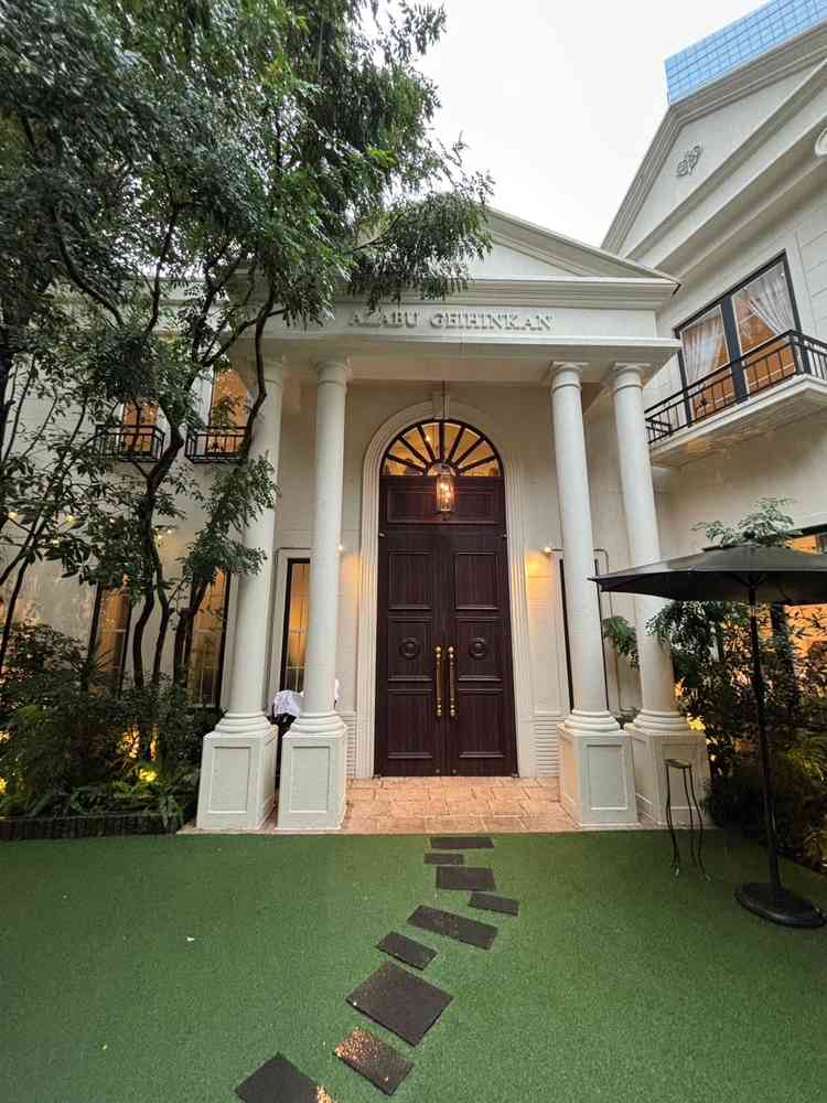 ガーデンスペース。六本木とは思えない雰囲気でした。