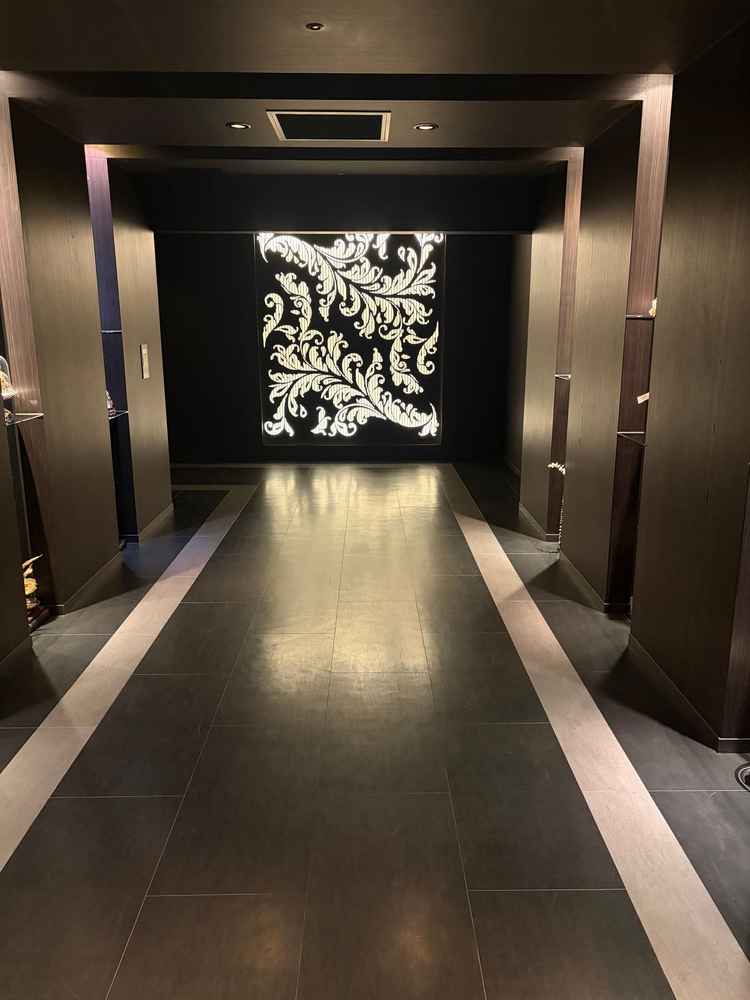 チャペルまでの道が映画館のようでした。