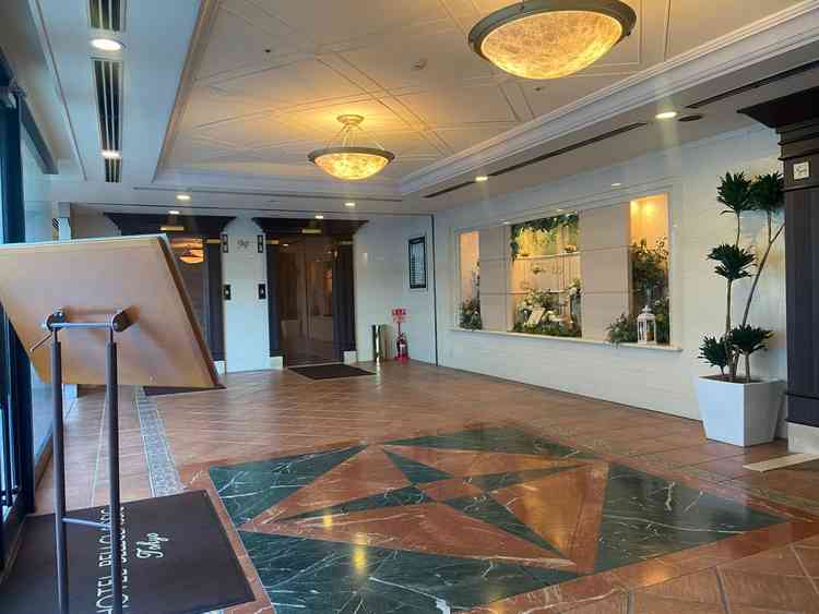 最上階のエレベーターホール