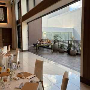 披露宴会場のテラス