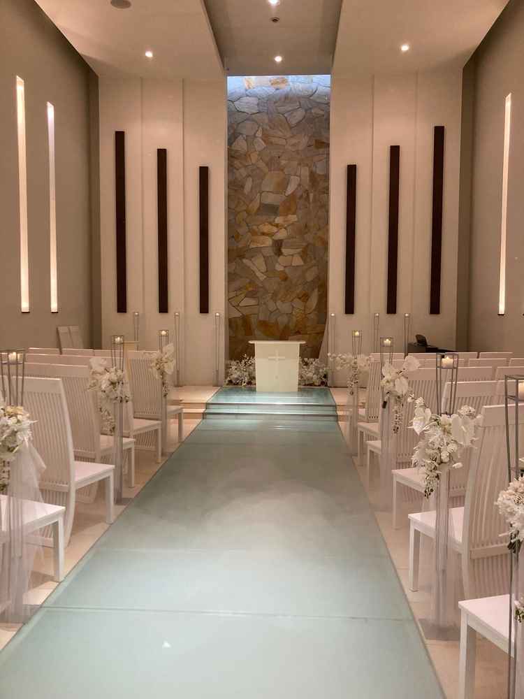 チャペルをご紹介頂いた際の写真です