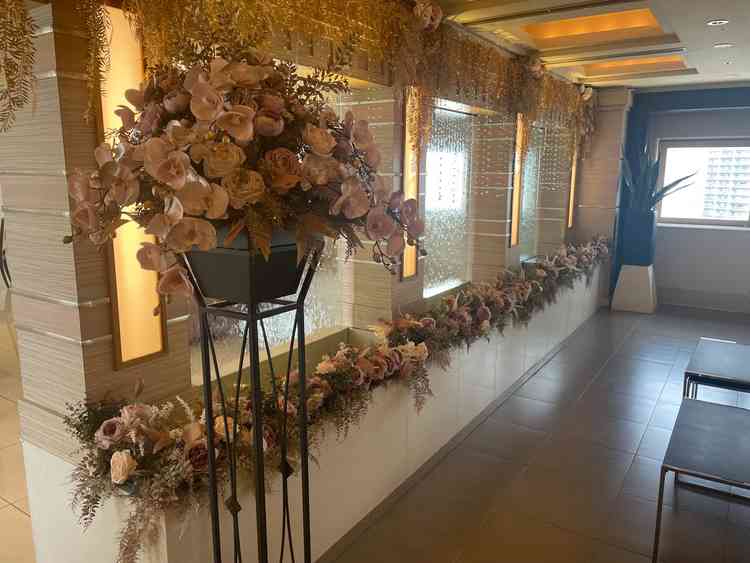 披露宴会場の待合エリア