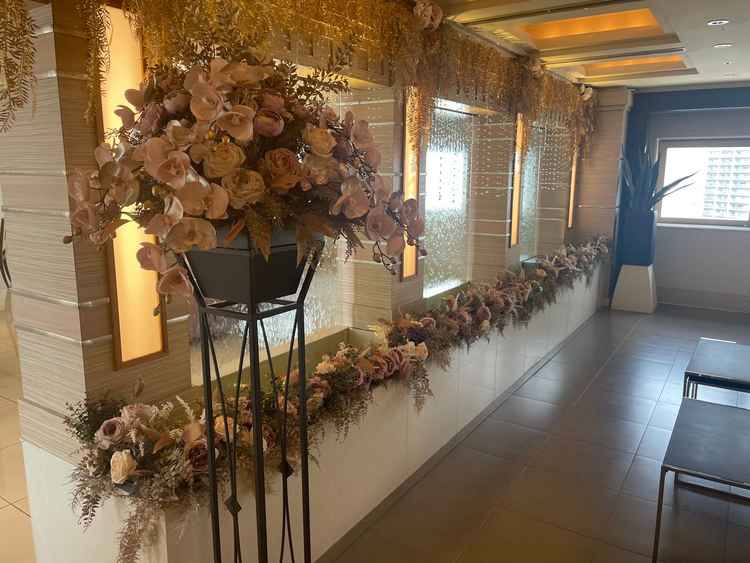 披露宴会場の待合エリア