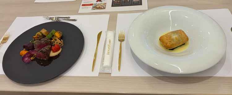 1万8000円コースの料理試食