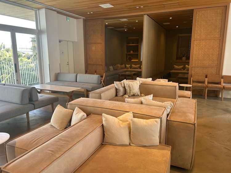 ゲストの待合の雰囲気です。リラックスして過ごせそうだと思いました。