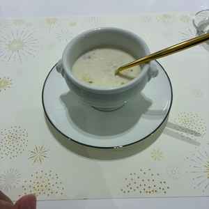 きのこのスープを試食しました。これがとても美味しかったです