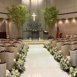 キリスト教式の挙式会場。