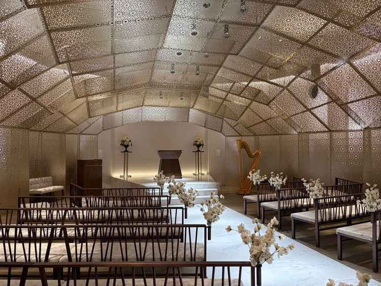 チャペルが明るすぎず暗すぎず、とても大人っぽい雰囲気で素敵でした。