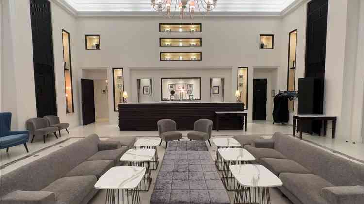 披露宴会場のロビー