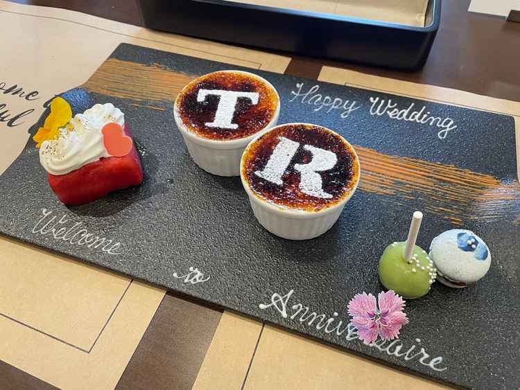 スイーツの試食をいただきました