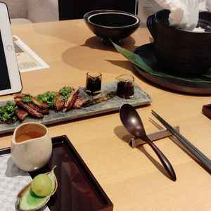 試食のうなぎのひつまぶし風。ご飯が炊きたてで目の前で注いでくれました。