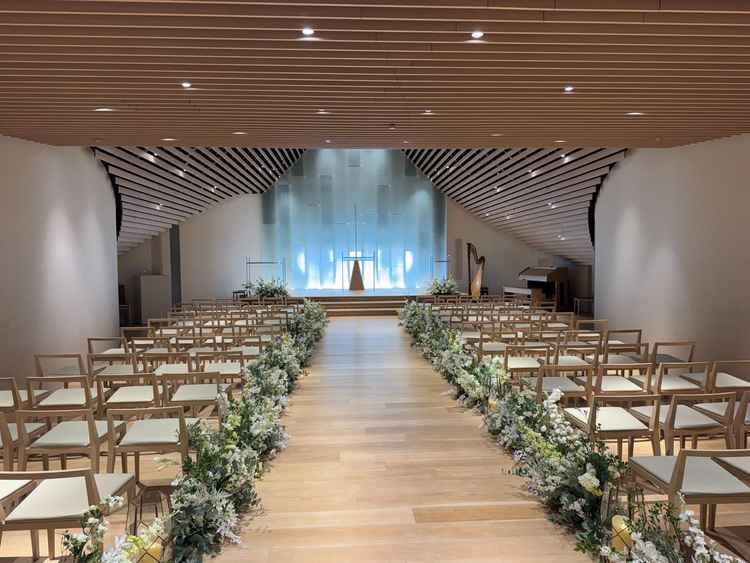 挙式会場1つ目　ホテルロイヤルクラシックらしさがあって良かった。