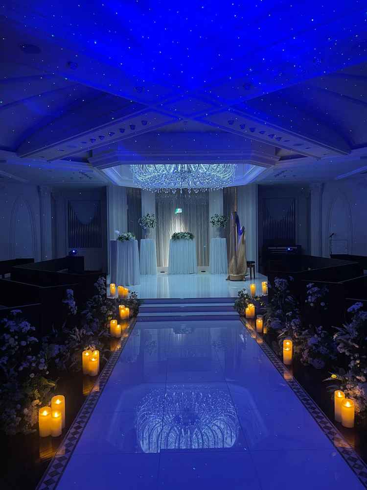 星空演出がとても幻想的で素敵だった