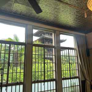 披露宴会場から五重塔が見える