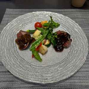 メインの試食。お肉が柔らかく美味しかったです。