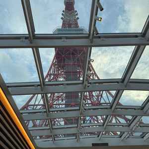 伺う前から、期待していたチャペルから見える東京タワーに圧倒されました！